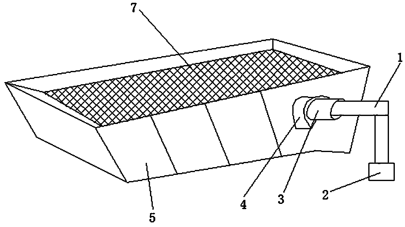 Self-excited screen mesh cleaning device