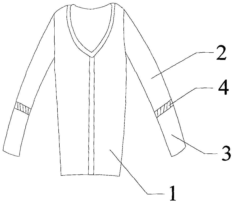Detachable coat good in size stability
