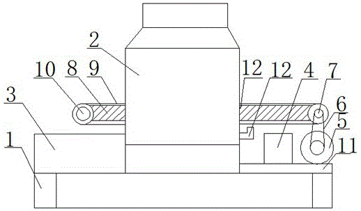Cooling tower with feeding mechanism