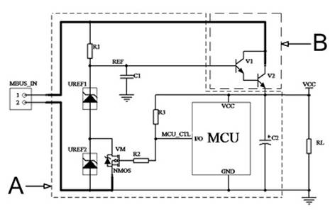 Programmable power circuit of meter bus slave