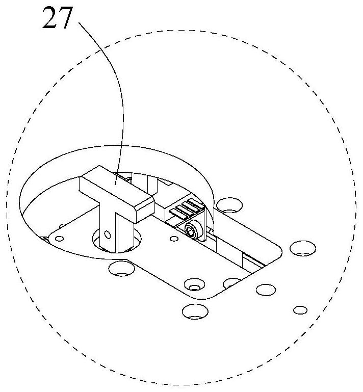 Feeding and discharging device applied to automatic wafer box packaging equipment