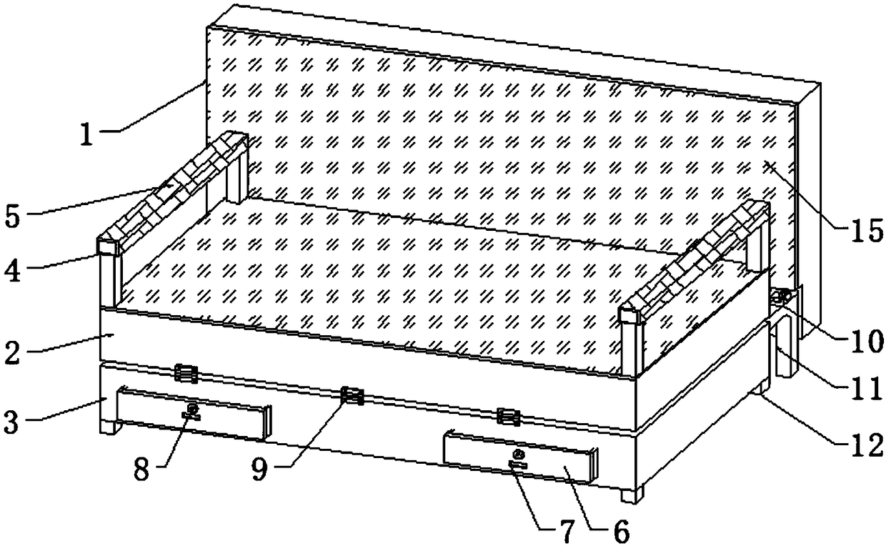 Foldable office sofa