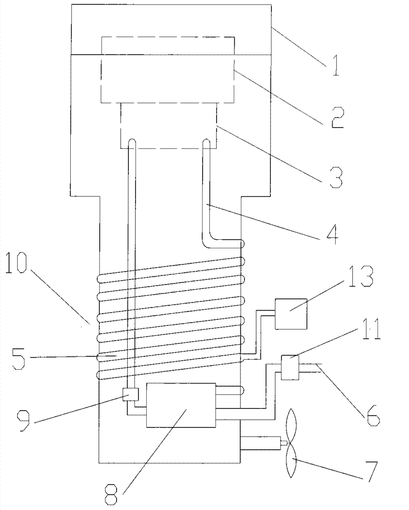 Cooling system for power device of ship