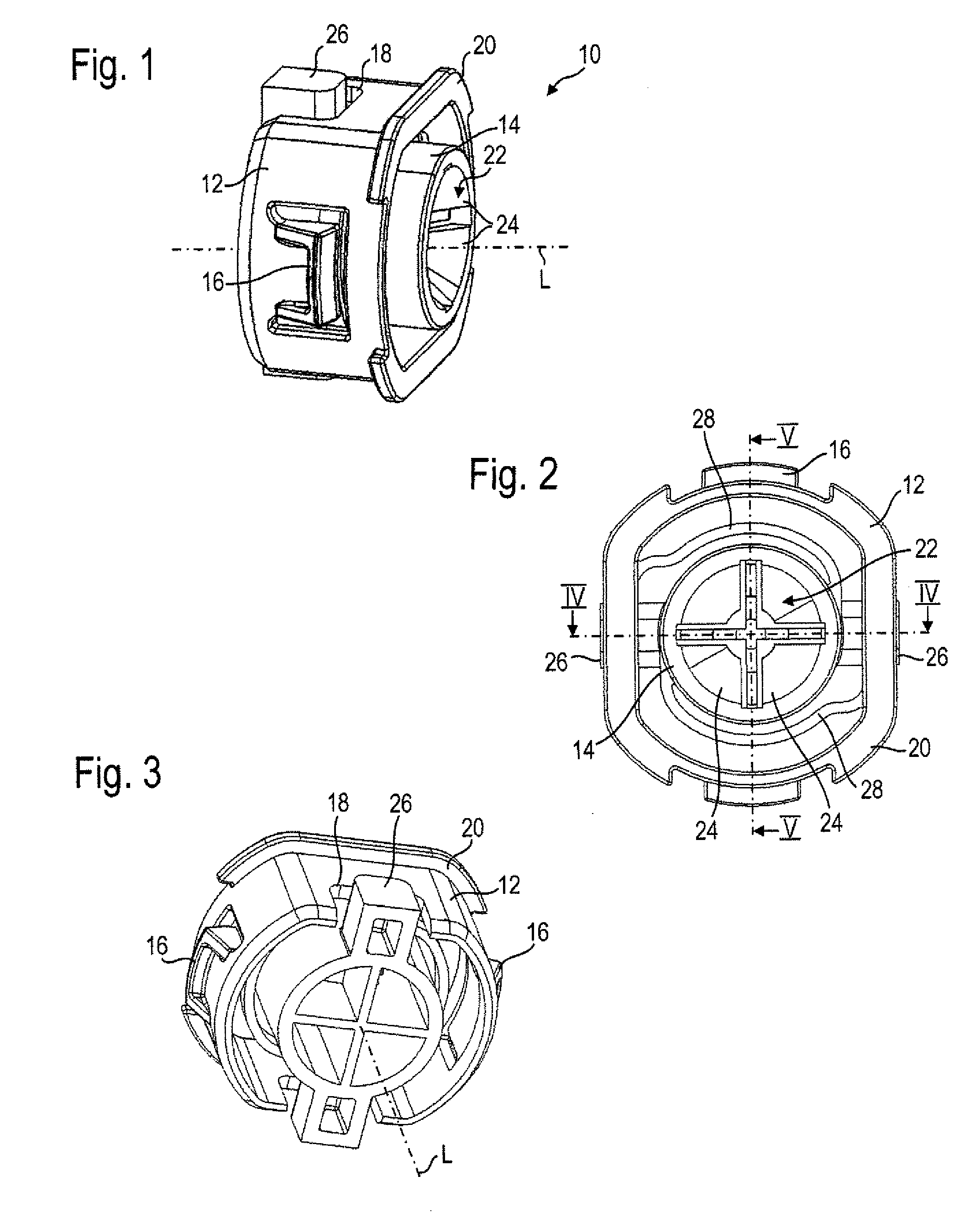 Adapter, assembly unit comprising an adapter as well as a method of installing such an assembly unit