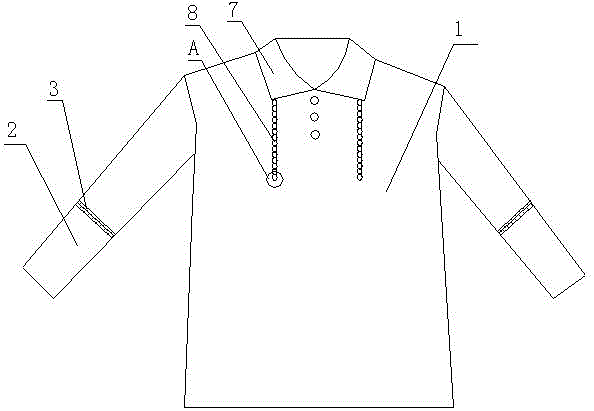 Antibacterial and mildewproof old-aged travelling garment