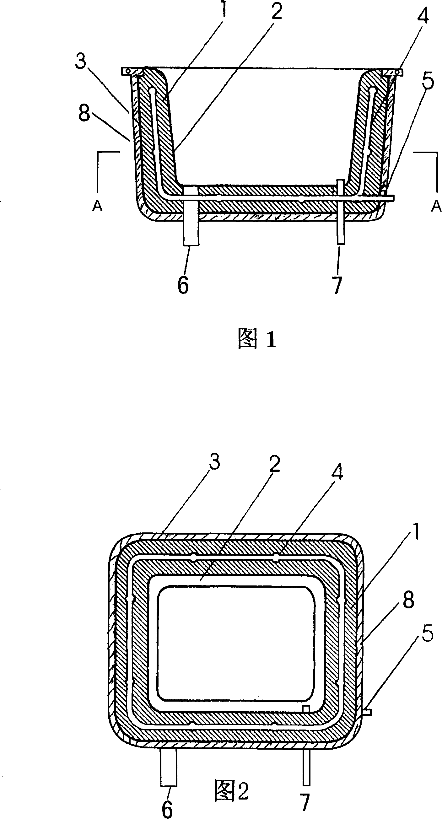 Pressure blank injecting, pressure drying gypsum mould and preparation method thereof
