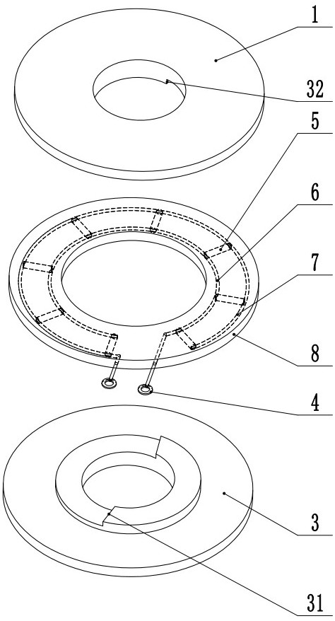 Piezoelectric fiber intelligent gasket for bolt looseness monitoring and manufacturing and application method