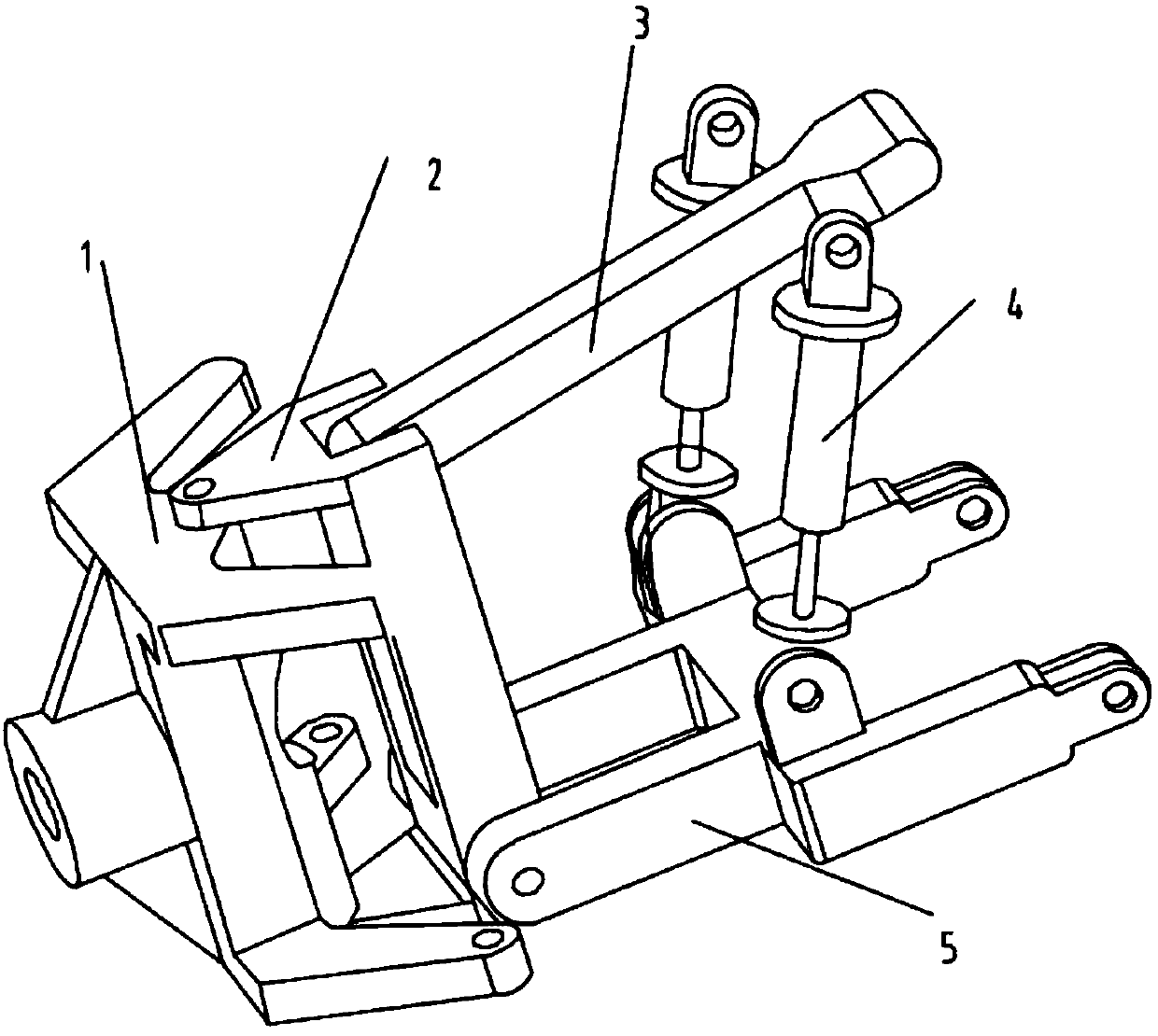 Independent suspension device of non-manned trolley