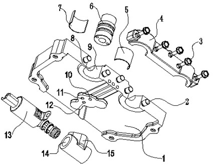 Control oil way of variable valve timing device