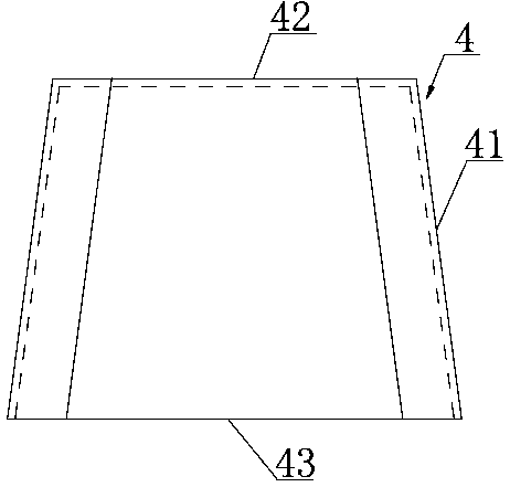 Square cap neatening and discharging mechanism