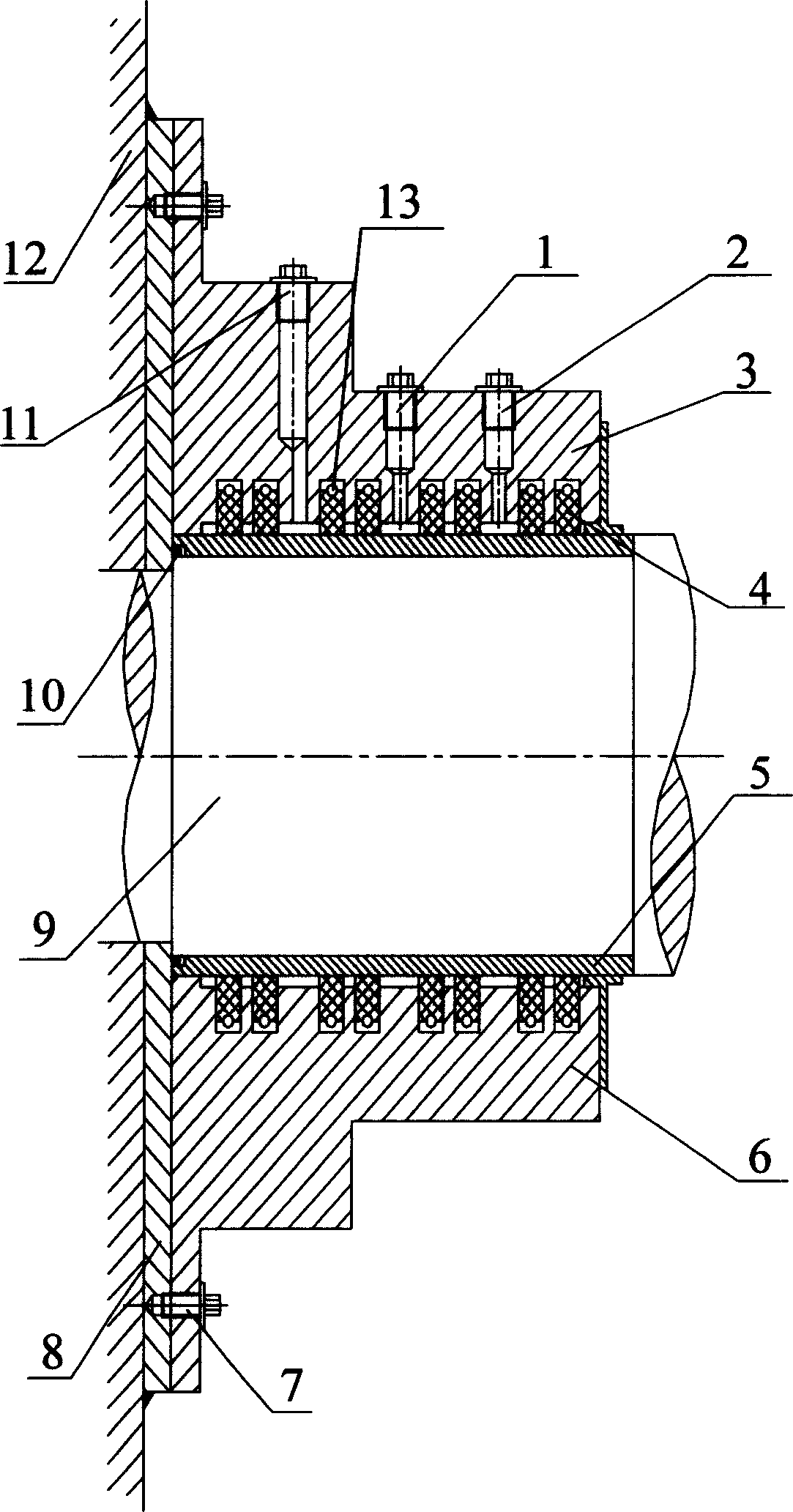 Shaft seal device used for ultra low specific rotating speed centrifugal fan