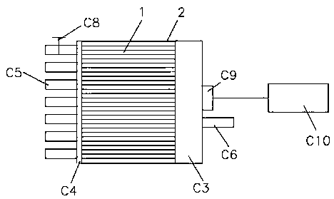 Gas path structure of solid oxide fuel cell and adjustment method thereof