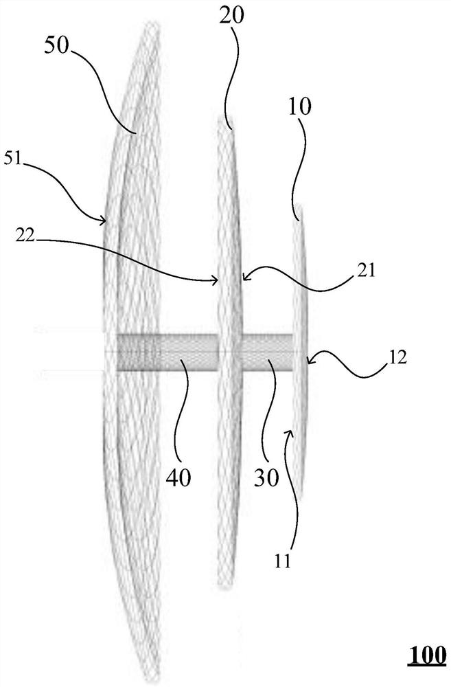 Cardiac left atrial appendage occluder with flat ends and manufacturing method thereof