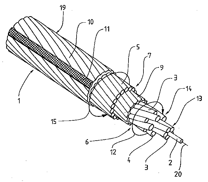 Device for detemining requiring or not to charge synthetic fibre rope