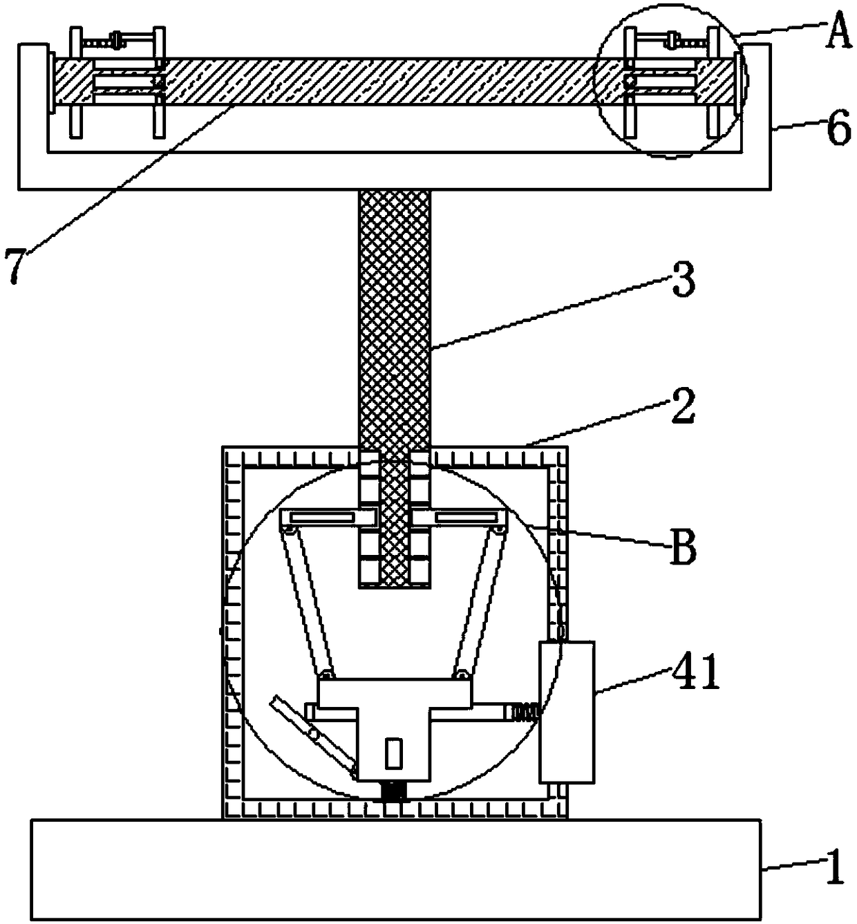 Carbon steel belt conveying support frame