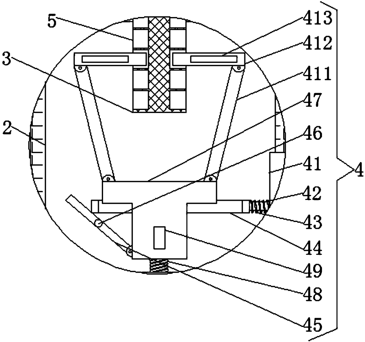 Carbon steel belt conveying support frame