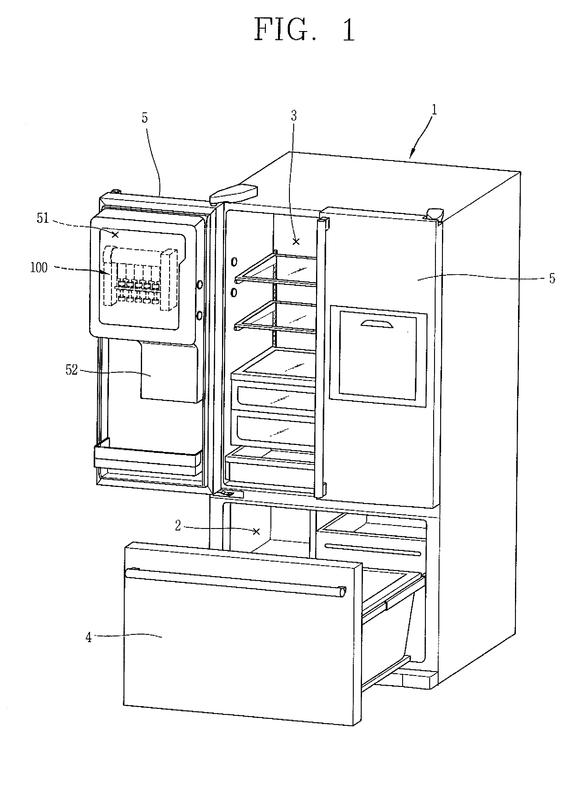 Ice maker, refrigerator having the same, and ice making method thereof