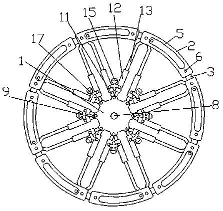 Deformation wheel with hydraulic interconnection conversion structure