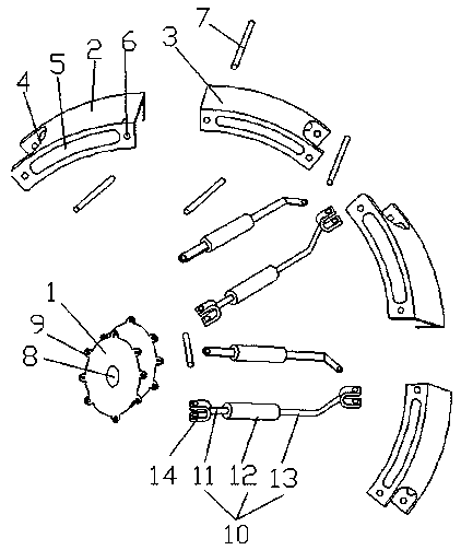 Deformation wheel with hydraulic interconnection conversion structure