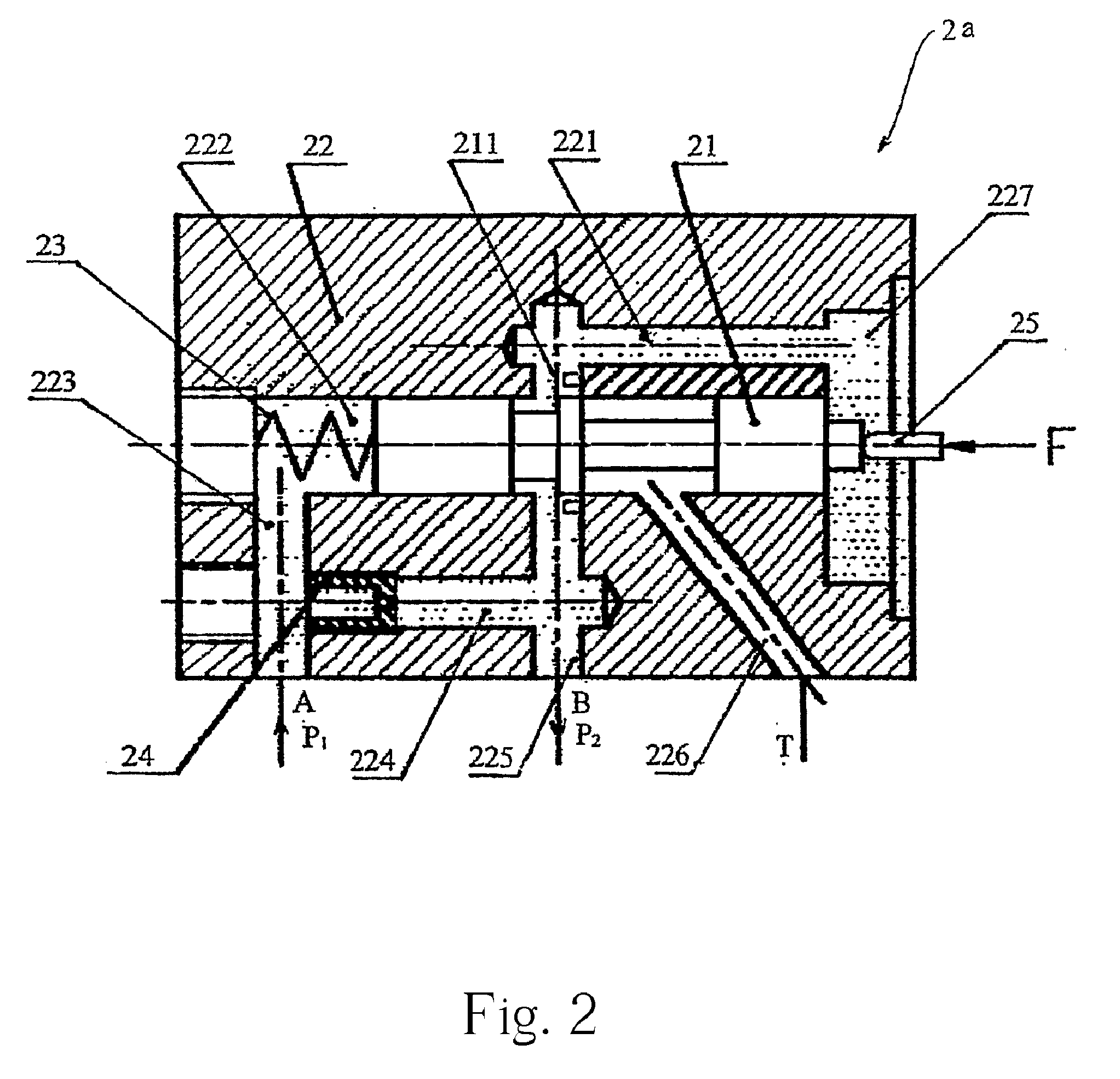 Variable engine valve control system with pressure difference
