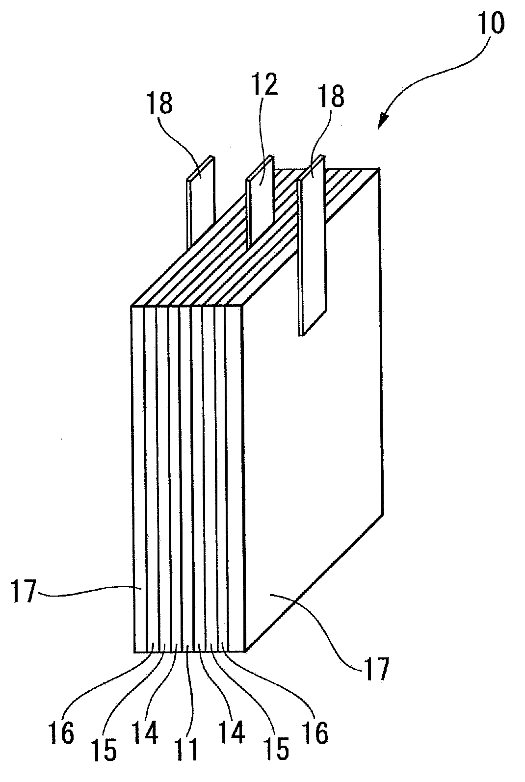 Portable water battery components and water battery device comprising same