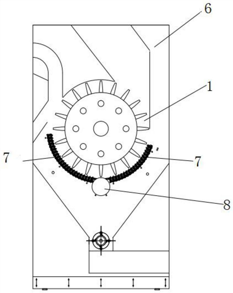 Single-axial-flow airflow blade type beater