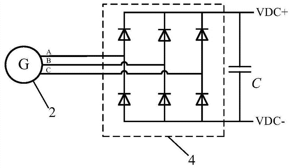 An alternator parallel circuit