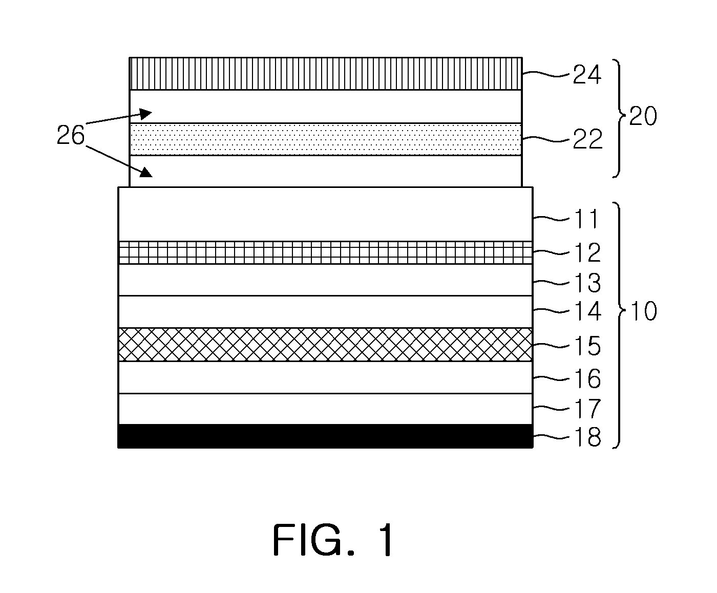 Luminance-enhancing polarising plate for an organic light-emitting element