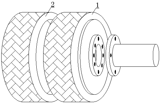 Supporting wheel with buffering function