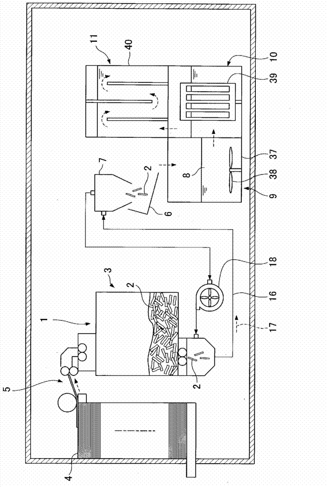 Waste paper recycling device