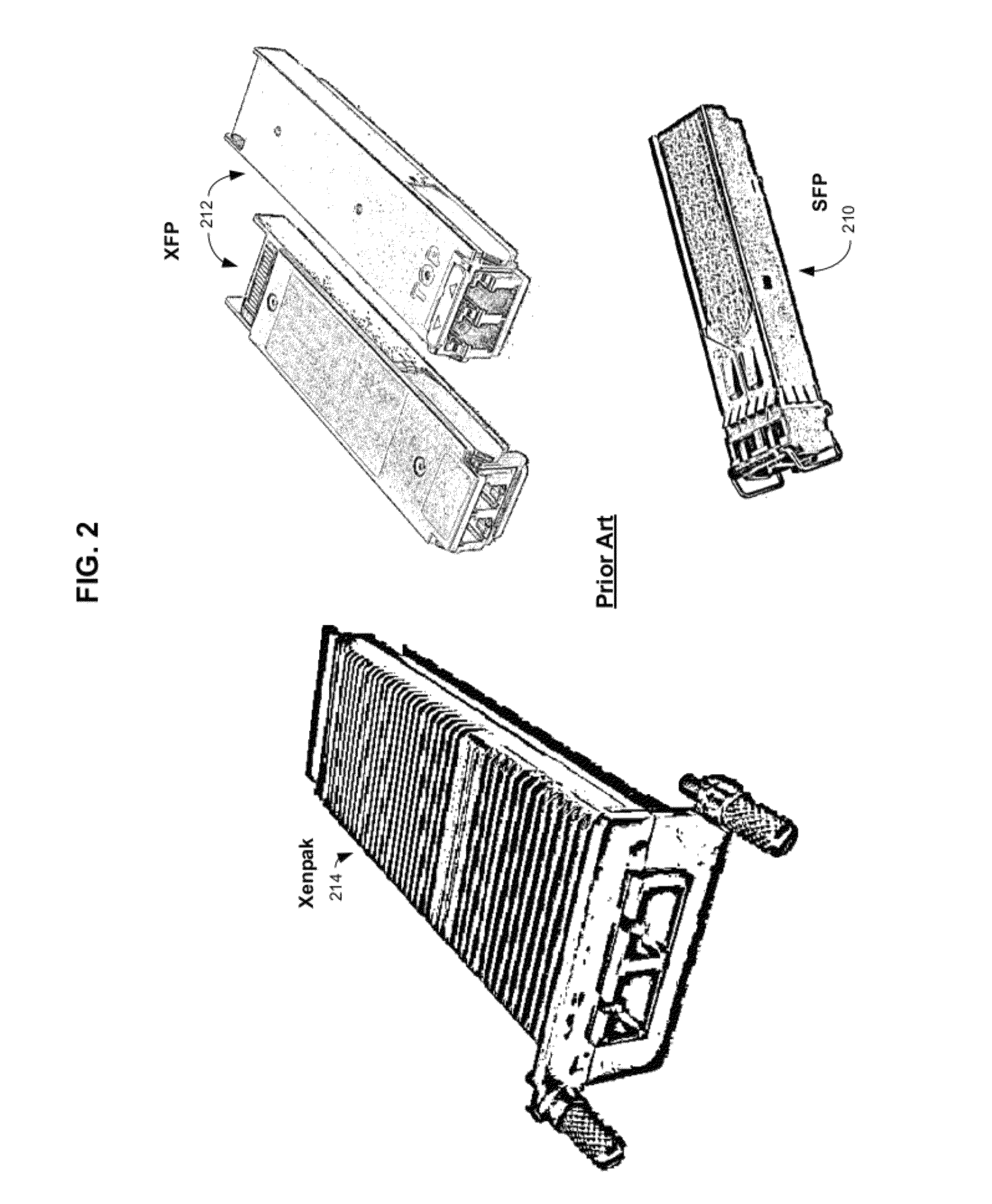 System and method for optical layer management in optical modules and remote control of optical modules