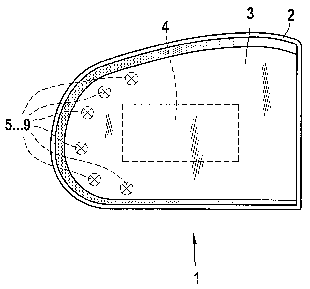 Display device for a motor vehicle