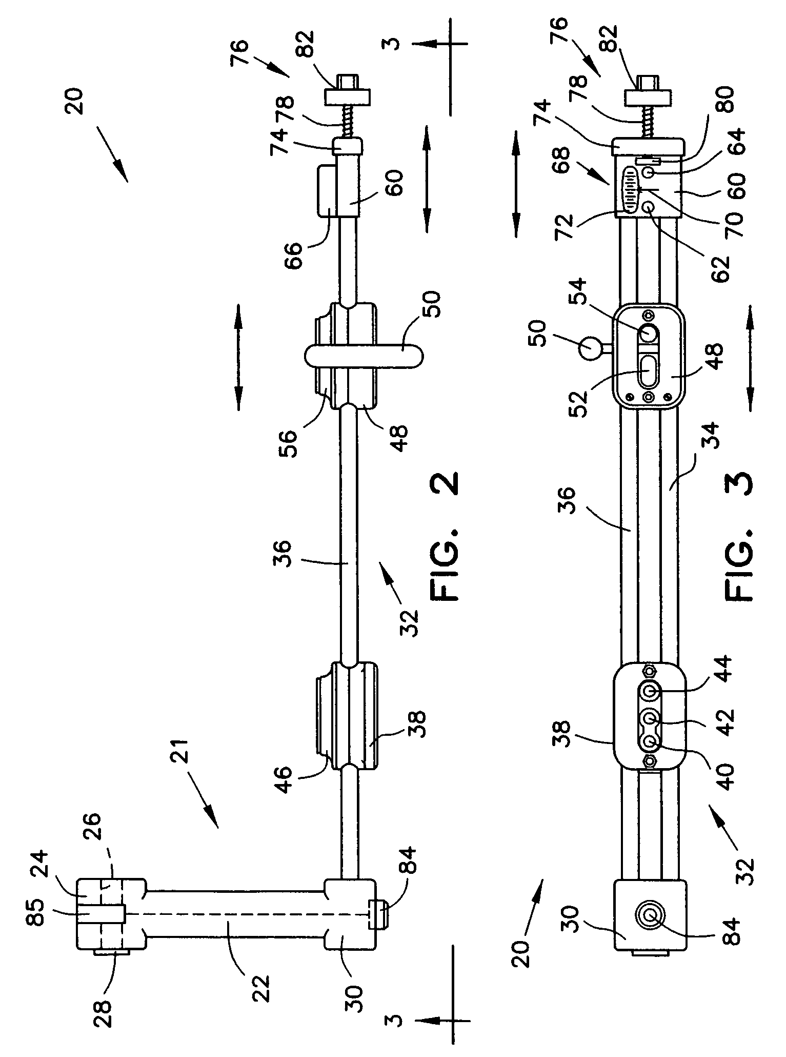 Bone fastener targeting and compression/distraction device for an intramedullary nail and method of use