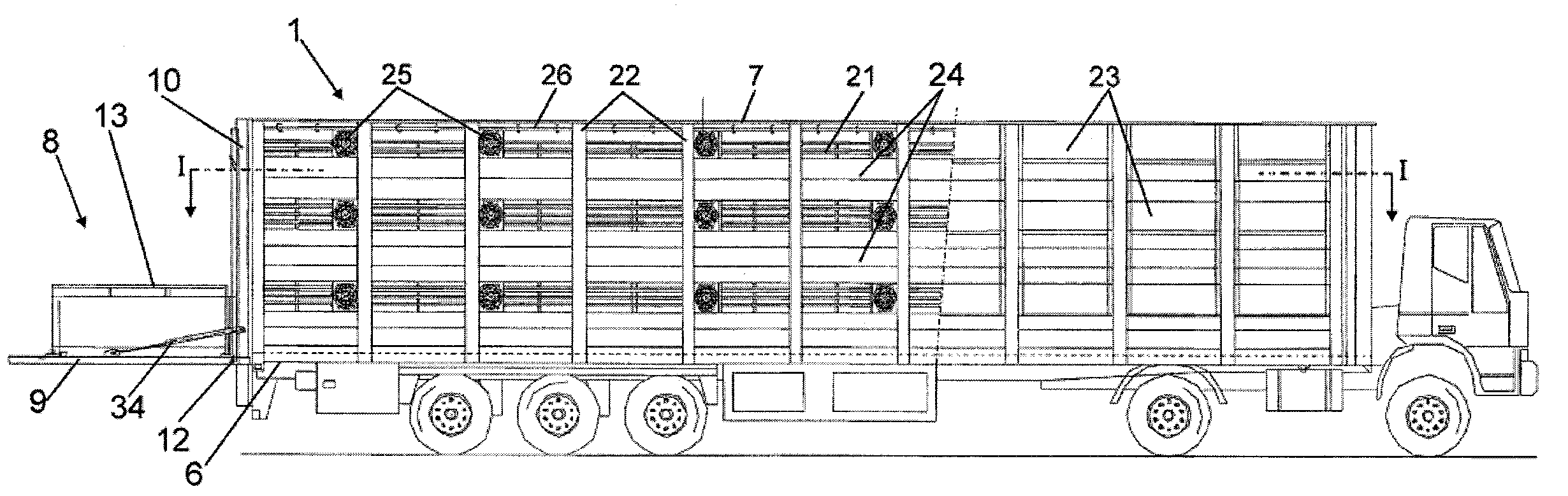 Vehicle for transporting livestock