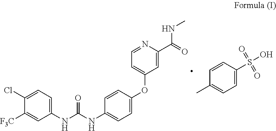 Sorafenib hemi-p-tosylate monohydrate crystal and preparation process thereof