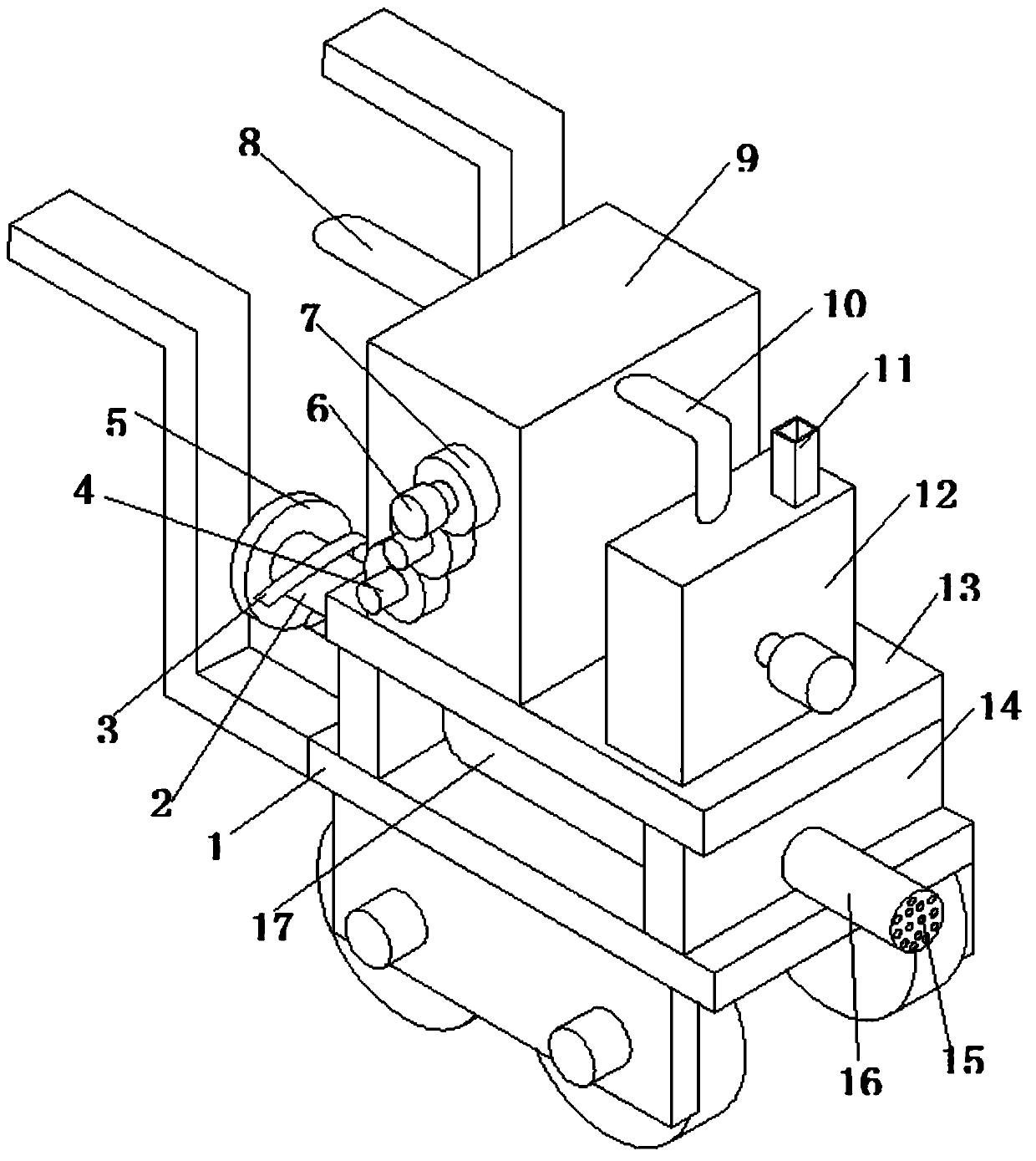 Fertilizer application and irrigation device for tea leaf planting