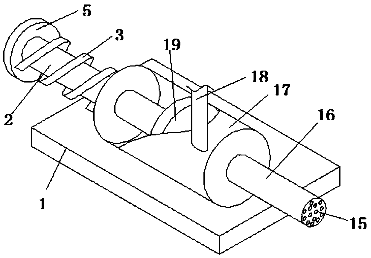 Fertilizer application and irrigation device for tea leaf planting