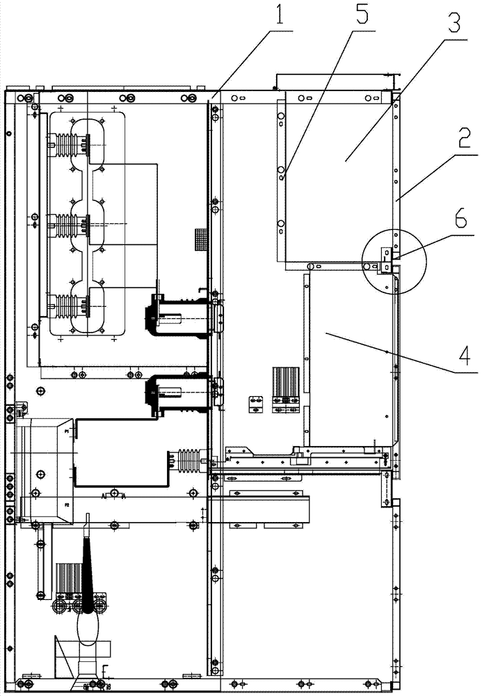 Electric control cabinet control room beam and electric control cabinet