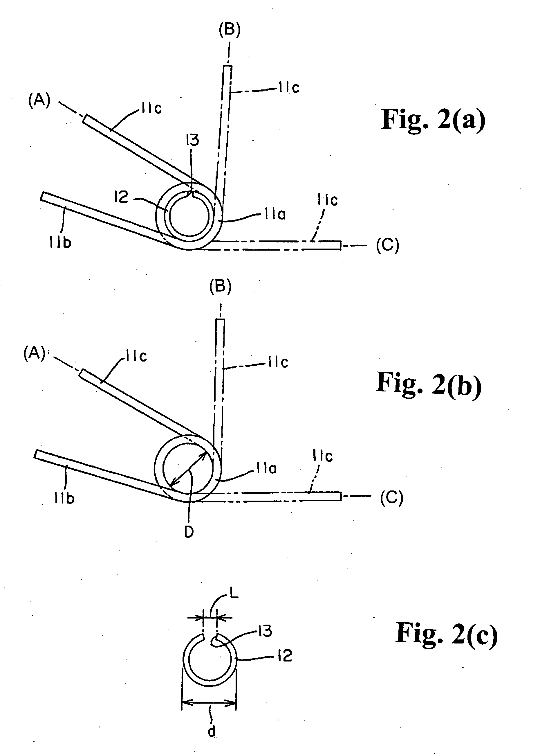 Spring unit with damper and opening-closing device