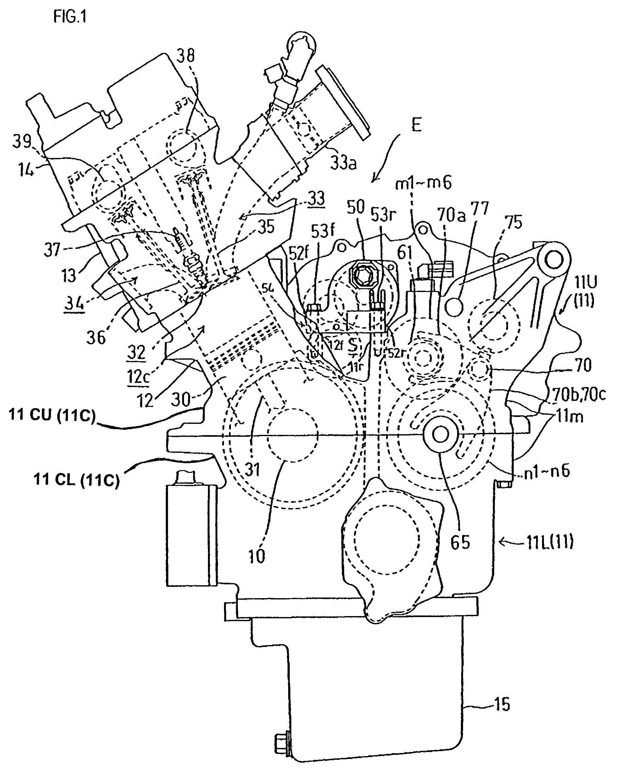 Power unit case configured to house both an engine and a transmission, and power unit including same