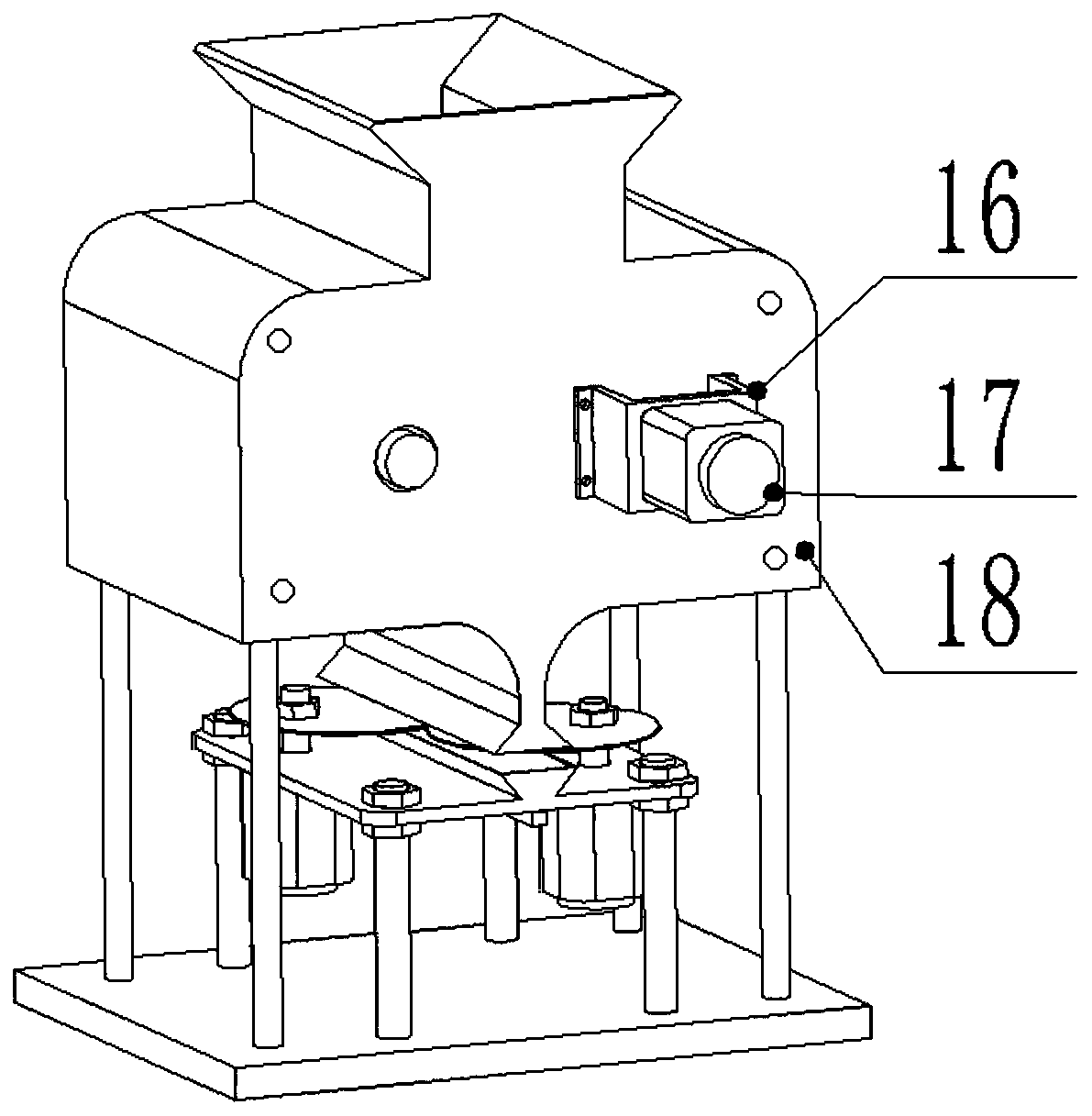 Small-sized tobacco leaf shearing device