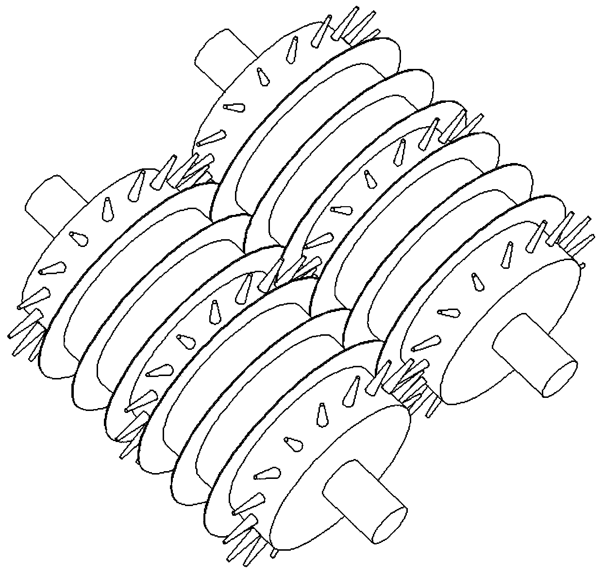 Small-sized tobacco leaf shearing device