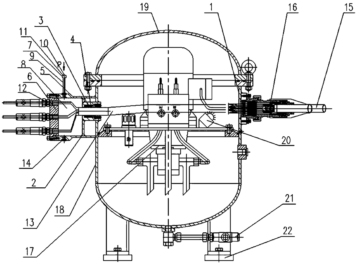 Combined-type underwater hydraulic pump station