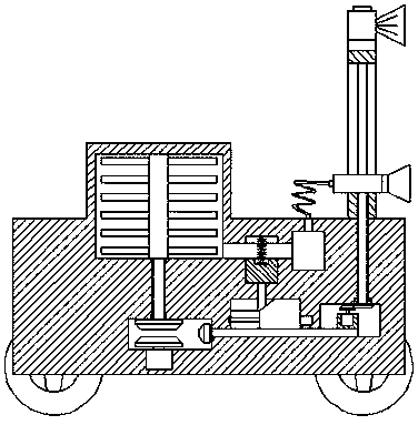 Highly adjustable garden pesticide spraying device