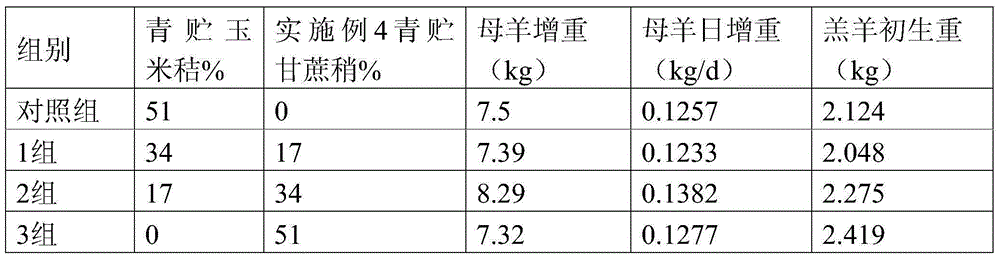 Long-term storable efficient forage sugarcane tip, preparation method and application thereof