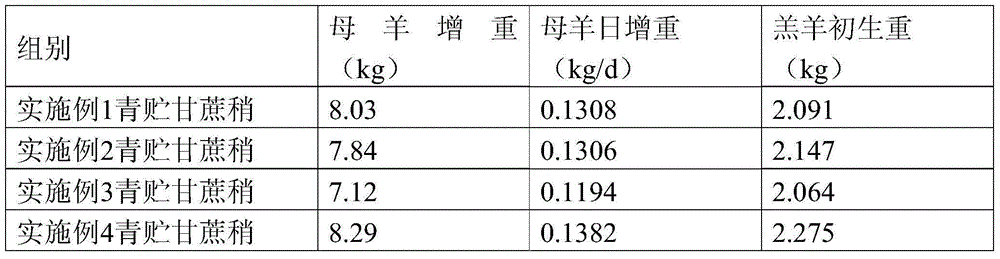 Long-term storable efficient forage sugarcane tip, preparation method and application thereof