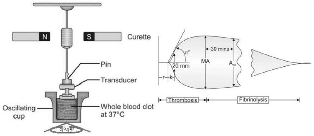 Thromboelastic signal extraction method, storage medium and computer equipment