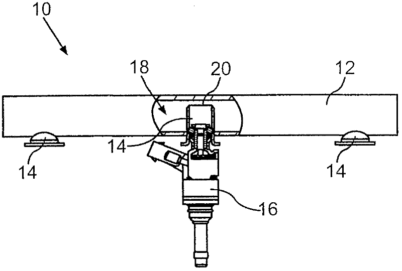 Fuel distribution device for a motor vehicle and method for producing a fuel distribution device