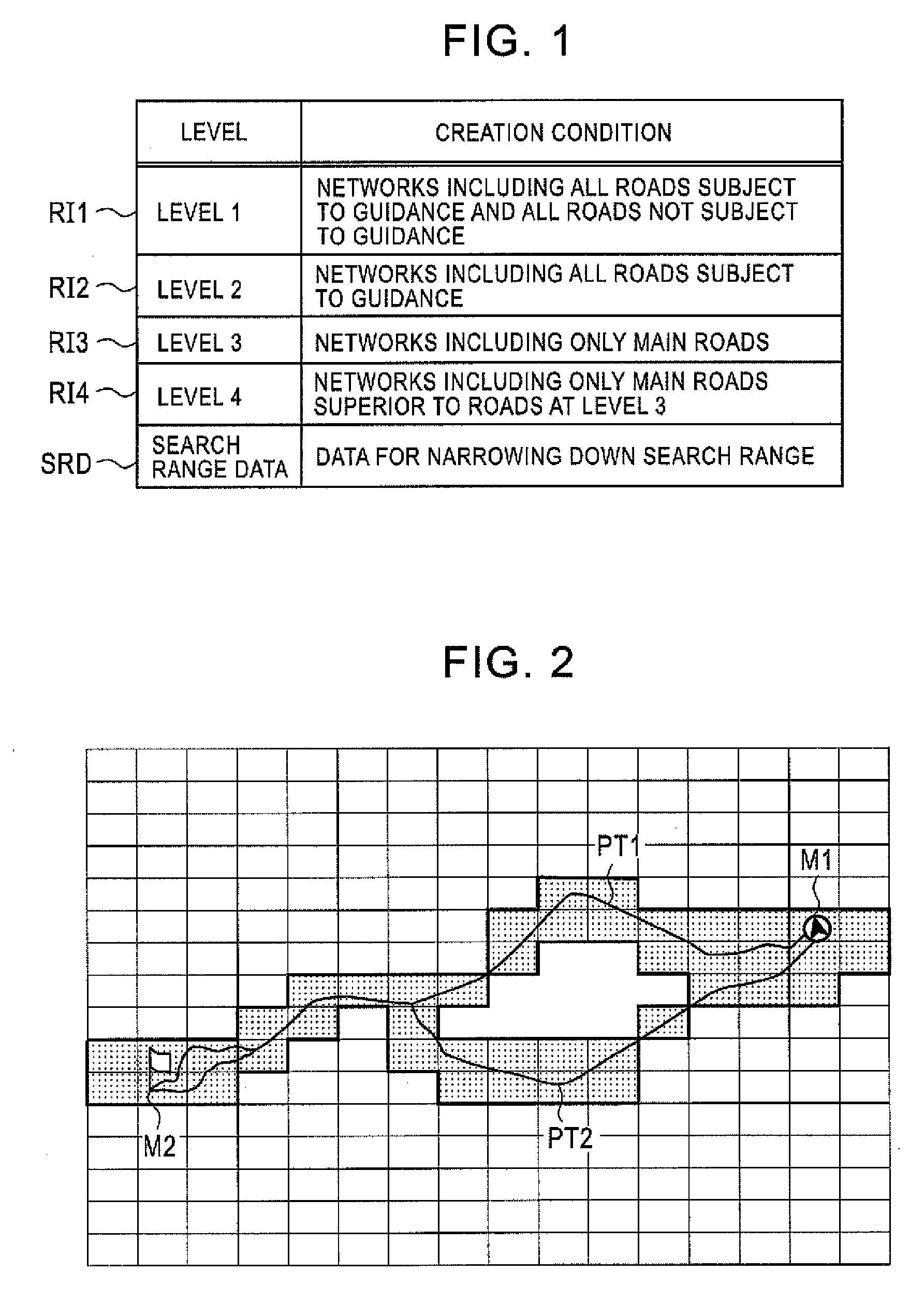 Method And Apparatus For Creating Map Data And Method And Apparatus For Route Search