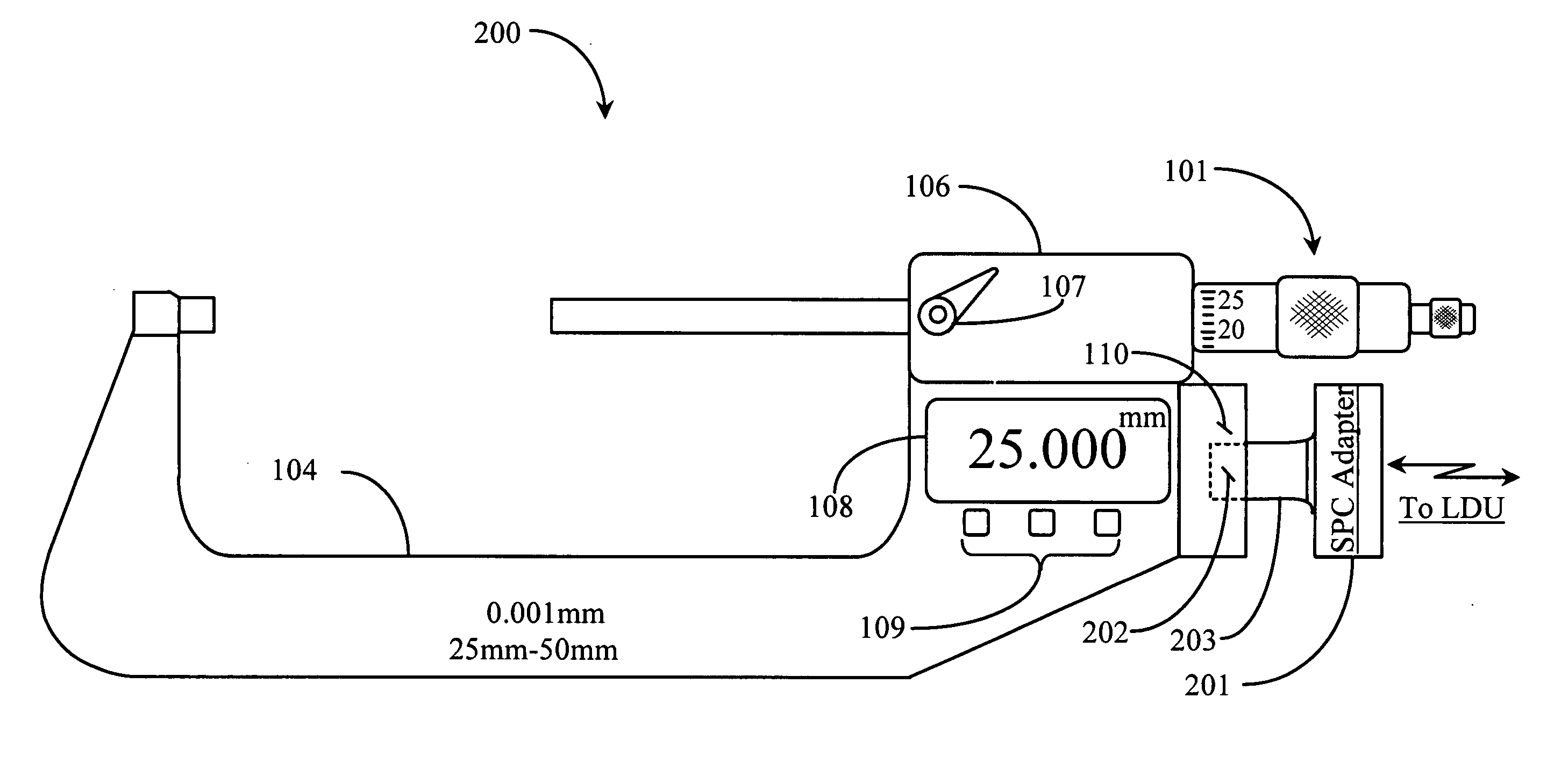 System for wireless local display of measurement data from electronic measuring tools and gauges